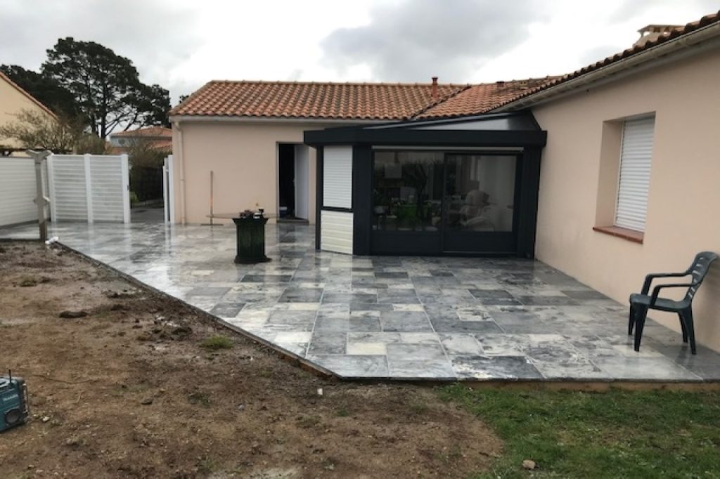 Réalisation terrasse.
